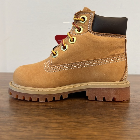 Toddler Timberland® Premium 6-Inch Waterproof Boot - Wheat Nubuck - Picture 5 of 13